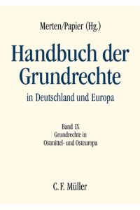 Handbuch der Grundrechte in Deutschland und Europa. Mitherausgeber: Rainer Arnold.