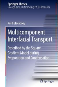 Multicomponent Interfacial Transport  - Described by the Square Gradient Model during Evaporation and Condensation