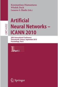 Artificial Neural Networks - ICANN 2010  - 20th International Conference, Thessaloniki, Greece, September 15-18, 2010, Proceedings, Part I