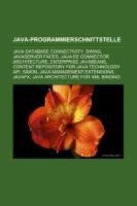 Java-Programmierschnittstelle  - Java Database Connectivity, Swing, JavaServer Faces, Java EE Connector Architecture, Enterprise JavaBeans, Content Repository for Java Technology API, SIMON, Java Management Extensions, JavaFX, Java Architecture for XML Binding
