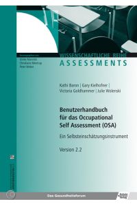 Benutzerhandbuch für das Occupational Self Assessment (OSA)  - Ein Selbsteinschätzungsinstrument
