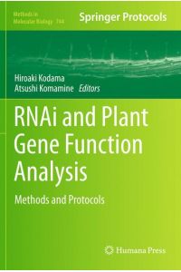 RNAi and Plant Gene Function Analysis  - Methods and Protocols