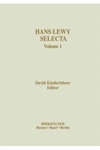 Hans Lewy Selecta  - Volume 1