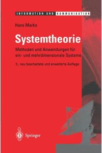 Systemtheorie  - Methoden und Anwendungen für ein- und mehrdimensionale Systeme