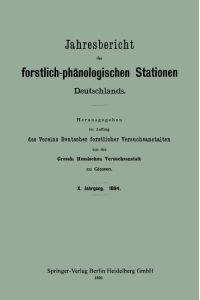 Jahresbericht der forstlich-phänologischen Stationen Deutschlands