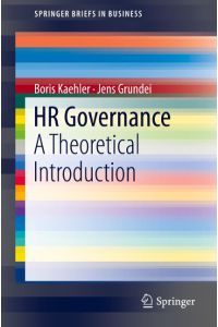 HR Governance  - A Theoretical Introduction