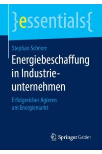 Energiebeschaffung in Industrieunternehmen  - Erfolgreiches Agieren am Energiemarkt
