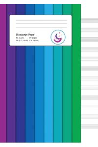 Manuscript Paper  - Colour Spectrum | A4 Blank Sheet Music Notebook