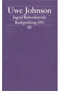 Ingrid Babendererde  - Reifeprüfung 1953