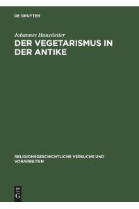 Der Vegetarismus in der Antike