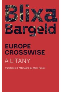 Europe Crosswise  - A Litany