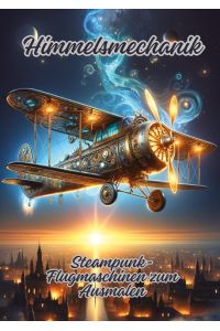 Himmelsmechanik  - Steampunk-Flugmaschinen zum Ausmalen