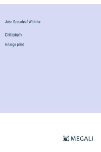 Criticism  - in large print