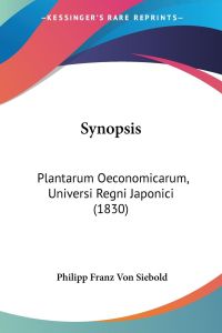 Synopsis  - Plantarum Oeconomicarum, Universi Regni Japonici (1830)