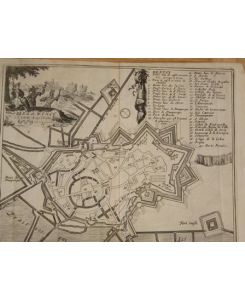 Berg S. Winoc, Original-Kupferstich alte Landkarte