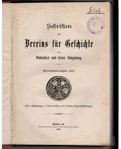 Schriften des Vereins für Geschichte des Bodensees und seiner Umgebung (24. ) Vierundzwanzigtes Heft 1895.