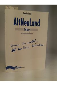 AltNeuLand [Neubuch]  - Tel Aviv - Ein utopischer Roman