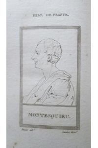 Porträt. Brustbild. Kupferstich von C. P. Landon nach Dassier, 17 x 10 cm, 1806.