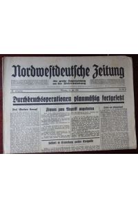 Nordwestdeutsche Zeitung. Nr. 162. 14. Juli 1941.   - Schlagzeile: Durchbruchsoperationen planmäßig fortgesetzt / Finnen zum Angriff angetreten.