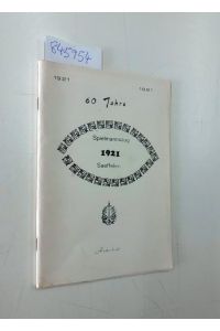 60 Jahre Spielmannszug 1921 Saeffelen , Festschrift