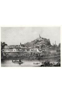 Siegburg.   - Ansicht von Südwesten - Gez. von A.Wirtzfeld, Lithographie von J.G.Bach.