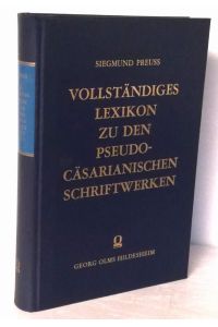 Vollständiges Lexikon zu den pseudo-cäsarianischen Schriftwerken.