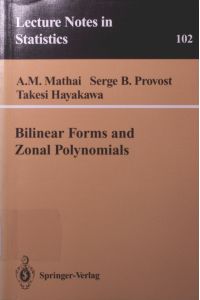 Bilinear forms and zonal polynomials