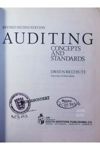 Auditing.   - concepts and standards.