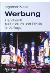 Werbung.   - Handbuch für Studium und Praxis.