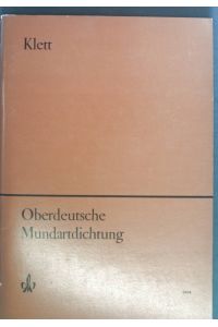 Oberdeutsche Mundartdichtung.
