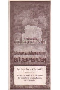 Was bietet Baden-Baden.