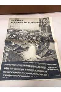 Das Gas im Rahmen der Arbeitsbeschaffung. Sonderbeilage der Hamburger Nachrichten. Wohl im Herbst 1933 erschienen.