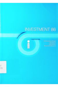 Investment.   - Daten, Fakten, Entwicklungen. - 1986.