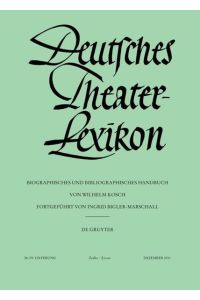 Deutsches Theater-Lexikon / Zedler - Zysset