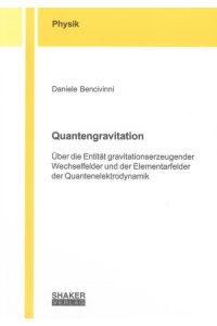 Quantengravitation  - Über die Entität gravitationserzeugender Wechselfelder und der Elementarfelder der Quantenelektrodynamik