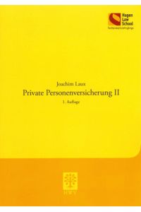 Private Personenversicherung II  - 1. Auflage