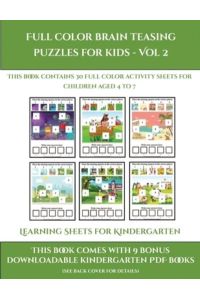 LEARNING SHEETS FOR KINDERGART (Learning Sheets for Kindergarten, Band 2)