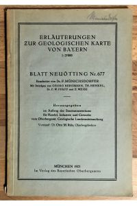 Erläuterungen zur geologischen Karte von Bayern 1:25000 : Blatt Mühldorf Nr. 677