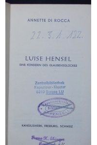 Luise Hensel.