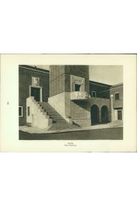 Kupfertiefdruck : Aprilia - Palazzo Municipale - Italien  - Stadtansichten