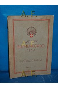 Wiener Blumenkorso 1949 - Festprogramm.
