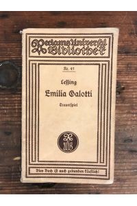 Emilia Galotti: Trauerspiel