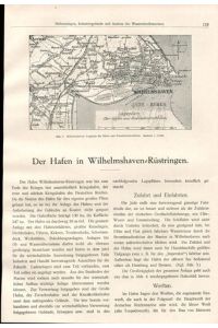Der Hafen in Wilhelmshaven-Rüstringen. .