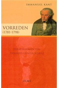 Vorreden (1781-1798)