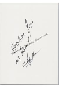 Original Autogramm Christoph Kunz Starkoch /// Autograph signiert signed signee