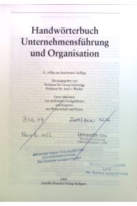 Handwörterbuch Unternehmensführung und Organisation. Bd. 2.