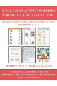 LEARNING SHEETS FOR KINDERGART (Learning Sheets for Kindergarten, Band 1)