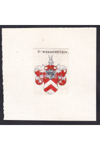V: Werdenstein - Werdenstein Wappen Adel coat of arms heraldry Heraldik