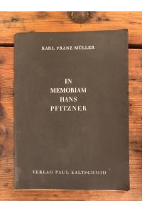 In Memoriam Hans Pfitzner