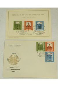Ersttagsbrief Leipziger Frühjahrsmesse 1962 inkl. Briefkarte (1)
